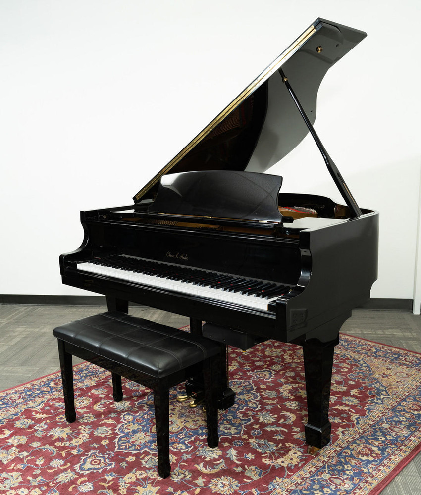 Chas K Hale SG155 Grand Piano Polished Ebony SN: 8705398