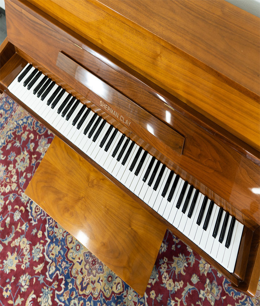 Sherman Clay RS-4 Upright Piano Satin Brown SN: 102764