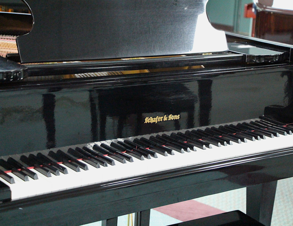 Schafer Sons 5 1 SS-51 Grand Piano Polished Ebony SN: 8704535