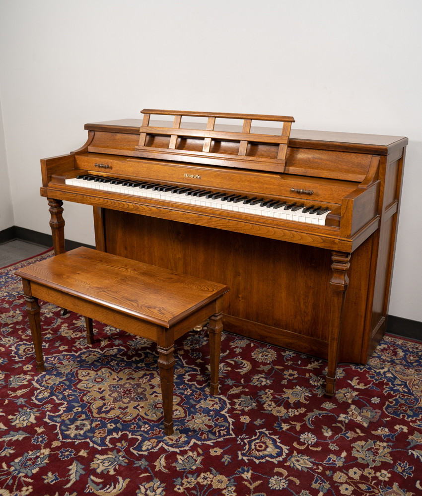 Baldwin Upright Piano Satin Walnut SN: 1240580