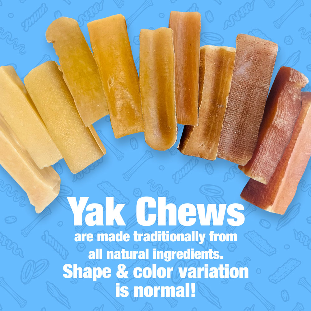 Himalayan Yak Cheese Dog Chews, Medium, 25 ct BULK PACK - Long-Lasting for Aggressive Chewers, All Natural, Healthy & Safe, Low Odor Nepal Yak Milk Chews 