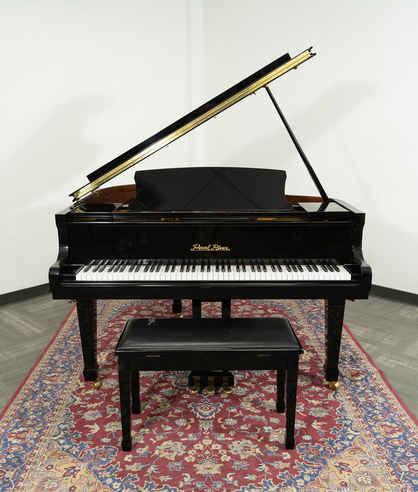 Pearl River 4 8 GP142 Grand Piano Polished Ebony SN: 966463