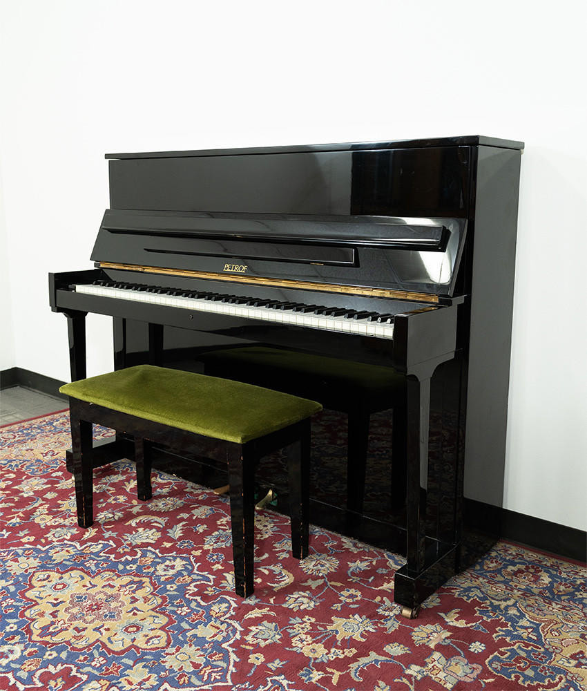 Petroff Grand Prix Upright Piano Polished Ebony SN: 476785