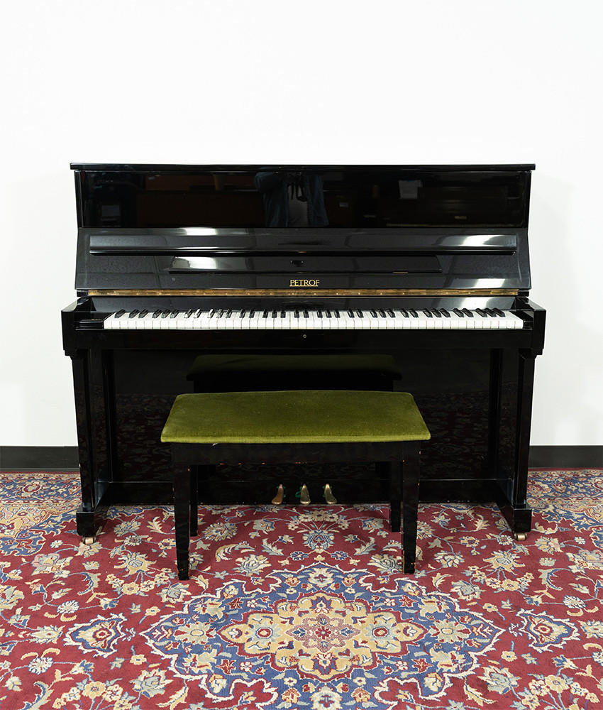 Petroff Grand Prix Upright Piano Polished Ebony SN: 476785