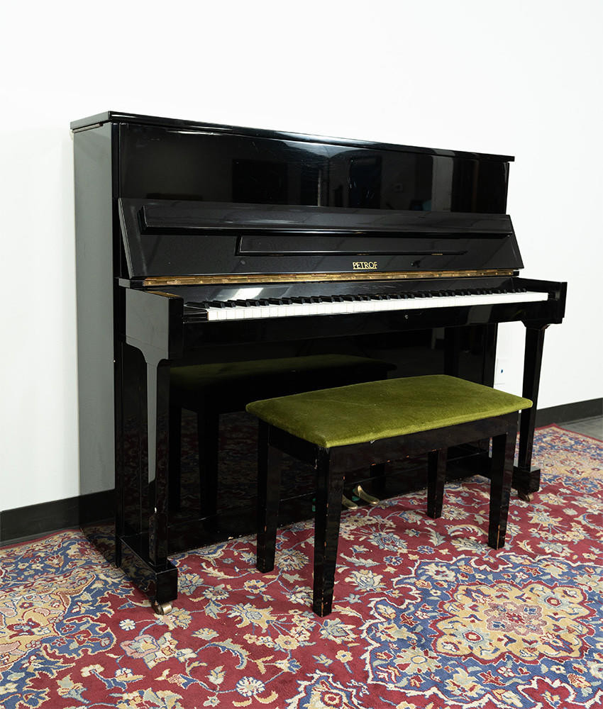 Petroff Grand Prix Upright Piano Polished Ebony SN: 476785