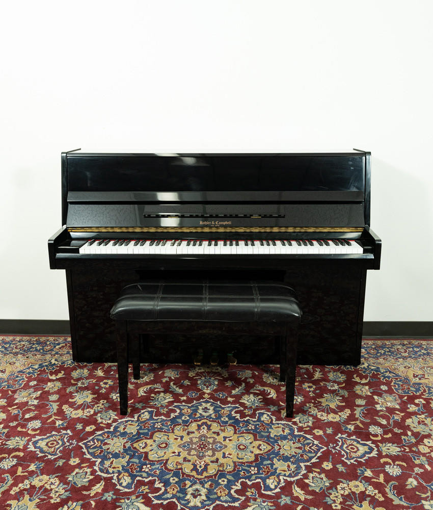 Kohler Campbell SKV-108 Upright Piano Satin Ebony SN: ILI01834