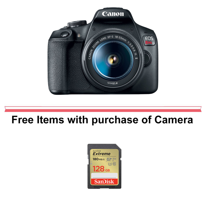 Canon EOS Rebel T7 Digital SLR Camera with 18-55mm Lens  