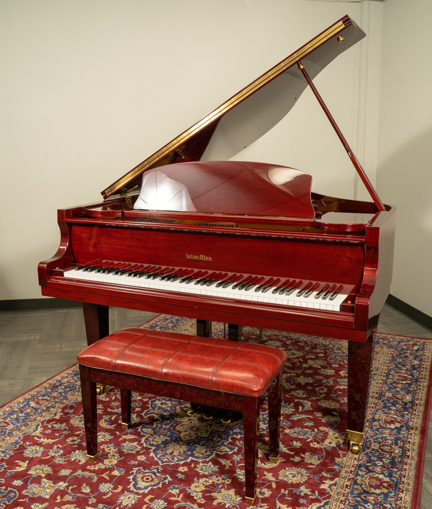 Wurlitzer 5 3 C153 Grand Piano| Polished Cherry SN : 0060576